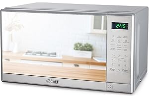 COMMERCIAL CHEF 0.7 Cu Ft Microwave: Compact Powerhouse for Every Kitchen