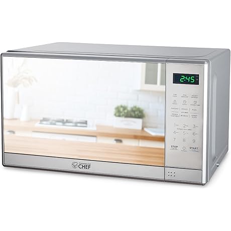 COMMERCIAL CHEF 0.7 Cu Ft Microwave: Compact Powerhouse for Every Kitchen