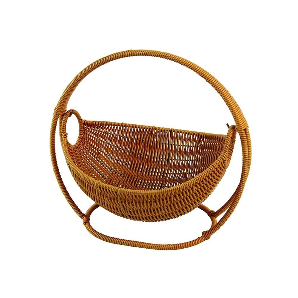 Zhaoj24-05 Fruit Racks Fruit Basket Cradle, Imitation Rattan Baskets Living Room Storage