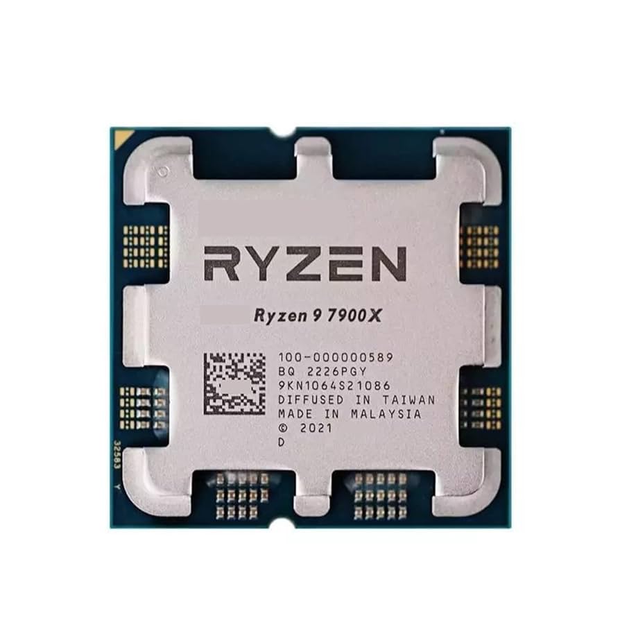 Amazon.com: CPU R 9 7900X R9 7900X 4.7GHz 12-Core 24-Thread