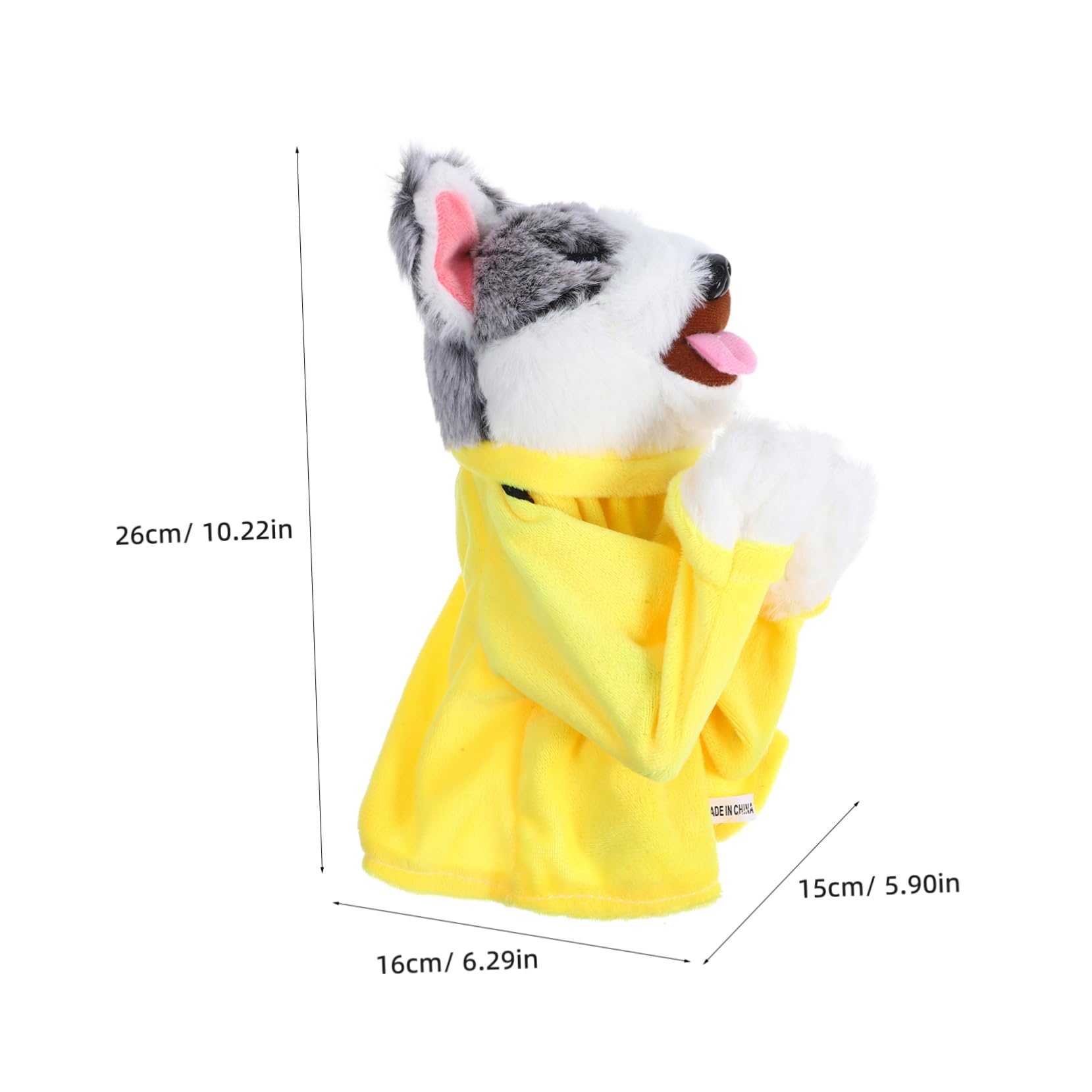 Milisten Dog Hand Puppet Interactive Cartoon Dog Puppet for Storytelling and Learning Soft Material Present for Home and Kindergarten Activities