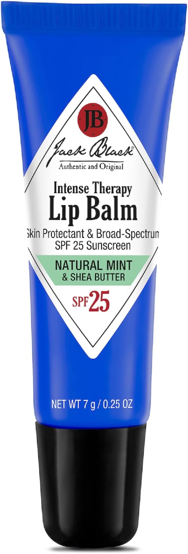 Jack Black Intense Therapy Lip Balm, 0.25-Oz. – SPF 25 Sun Protection, Lip Moisturizer, Hydrating Lip Balm with SPF, Lip Sunscreen