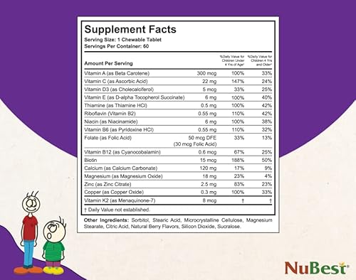 Bundle Of Grow Power - Extra Power Formula For Strong Bones - Supports Healthy Development, Overall Health & Nubest Tall Kids 60 - Helps Kids Grow & Develop Healthily - Immunity & Bone Strength #TOP7