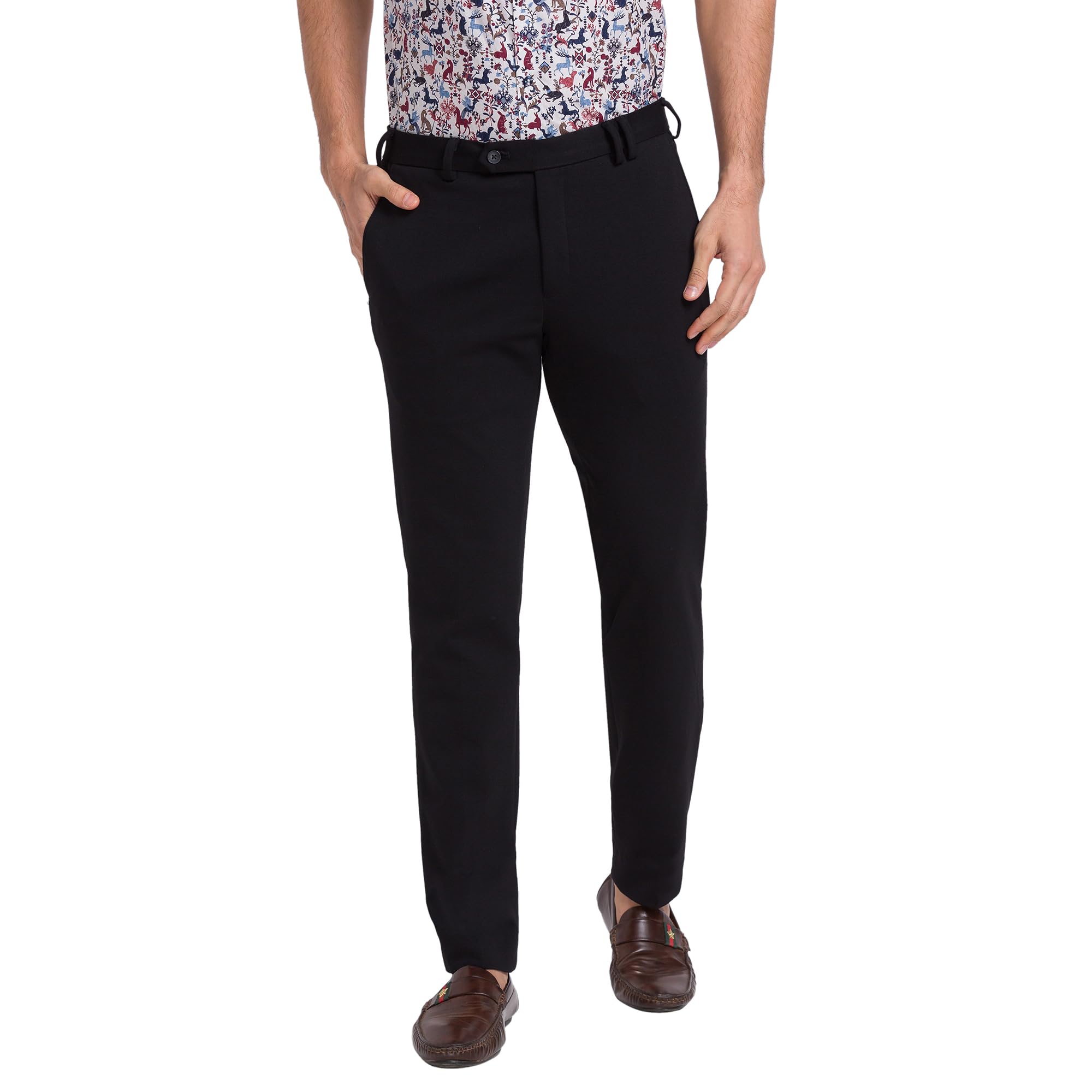 park avenue Men Regular Mid Rise Active Fit Trouser-picture-19