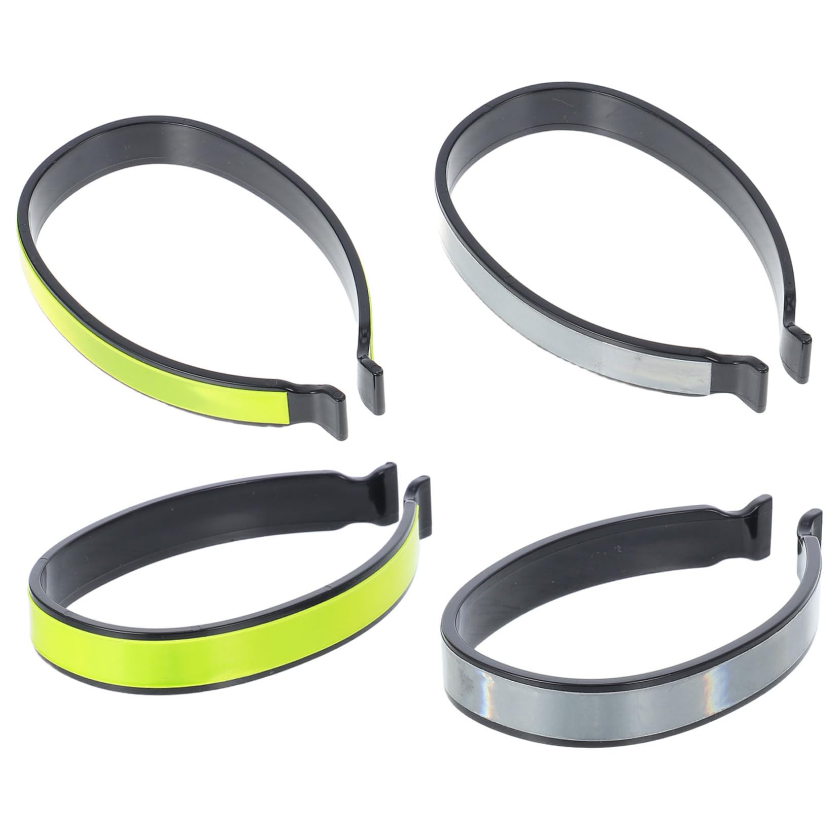 SUPVOX 4pcs Reflective Cycling Trouser Clips Lightweight Ankle Bands for Bike Safety Quick Installation for Urban Outdoor Riding Pant Leg Fixation Straps for Comfortable Cycling