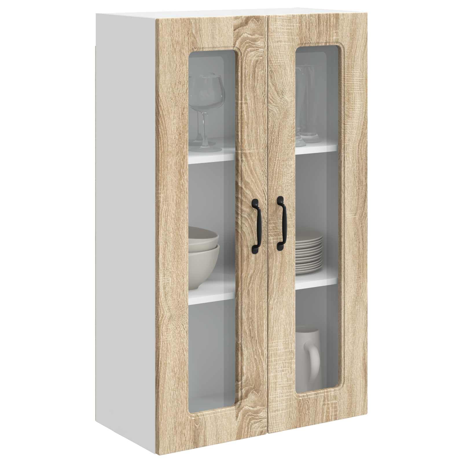 Küchenschrank mit Speicher Kalmar Sonoma-Eiche 60 x 31 x 100 cm für Küchenzubehör und Küchenraum