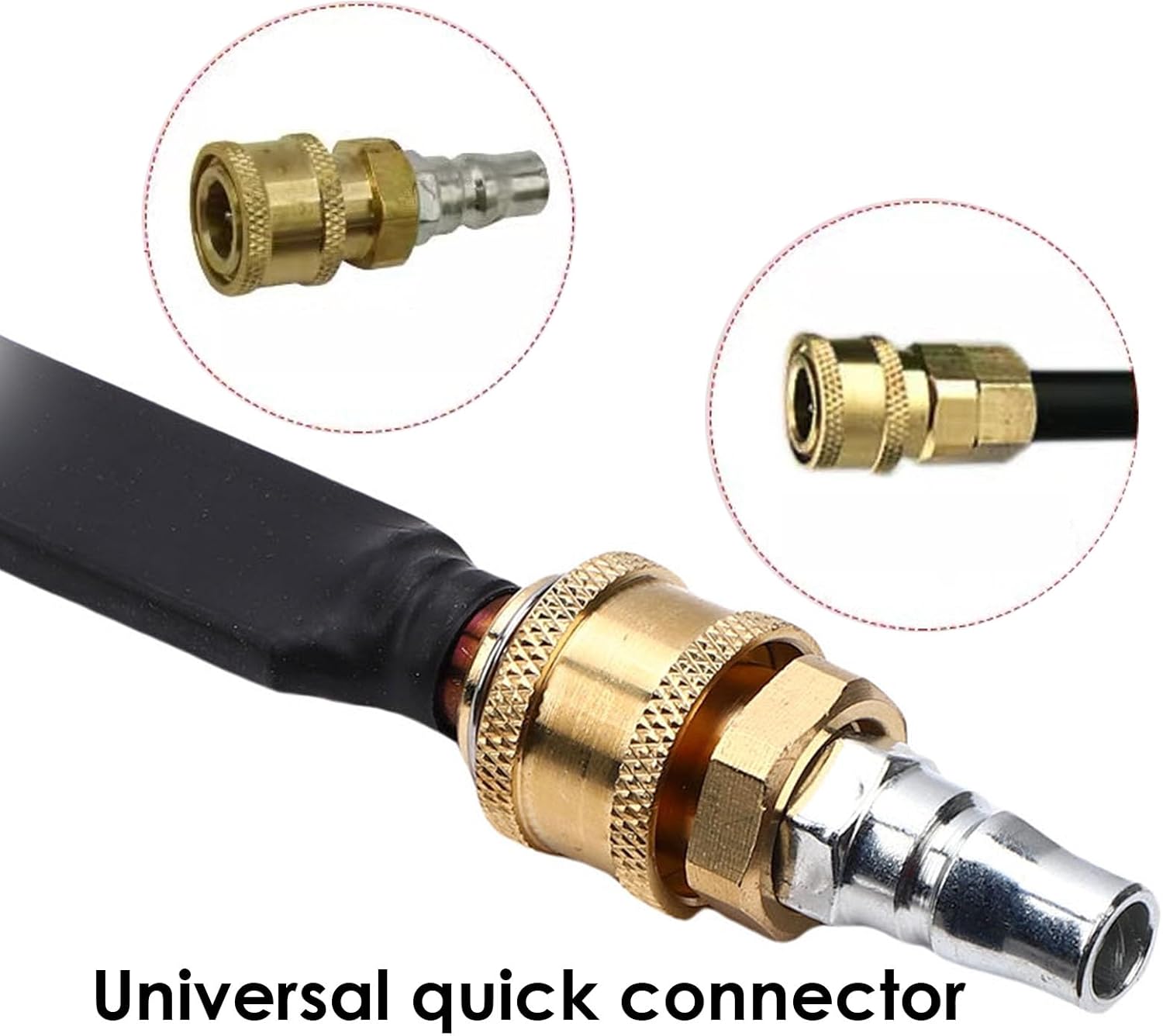 Aramox Car Radiator Cleaning Wand, 1m/3.28ft Length, 25 Degree Fan Nozzle, Universal Quick Connector, for Pressure Washer