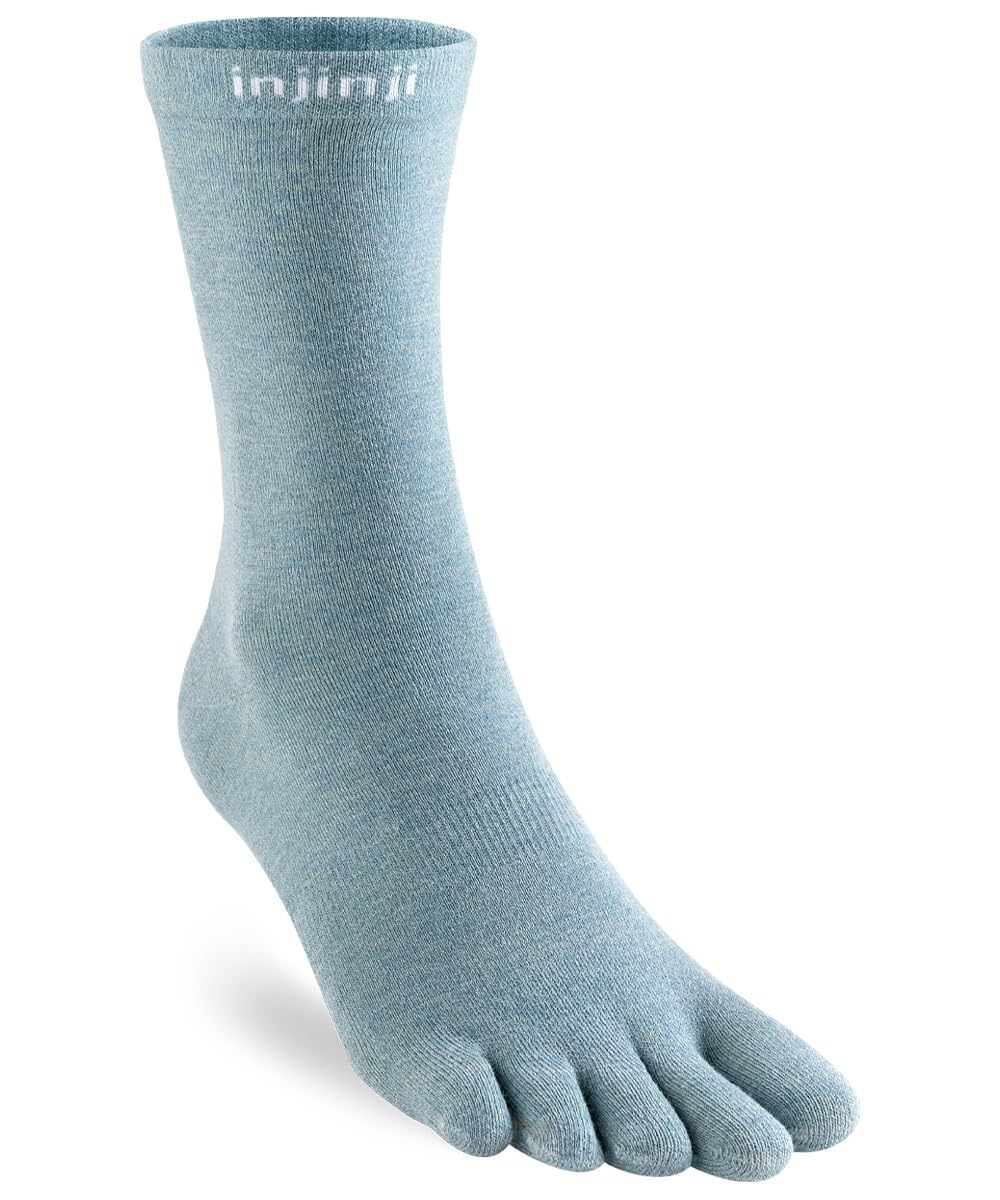 Injinji Unisex Celestine Liner Crew Socks, M