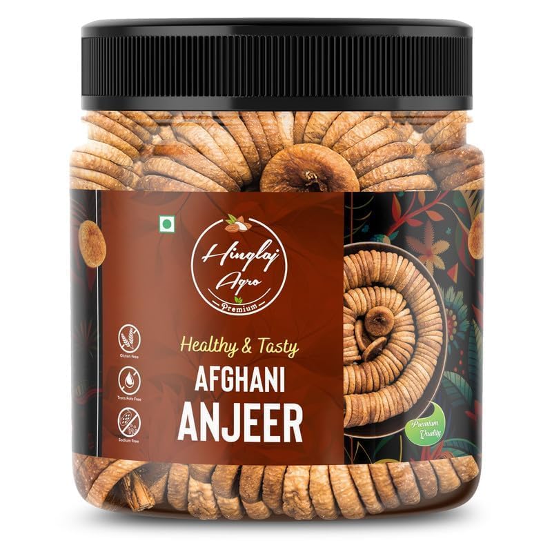 Image of HINGLAJ AGROS Premium Anjeer | Soft, Juicy and Naturally Dried Figs Dry Fruit | No Added Sugar | Healthy Snack Rich Source Of Fiber | Low in Fat (200 Gram)