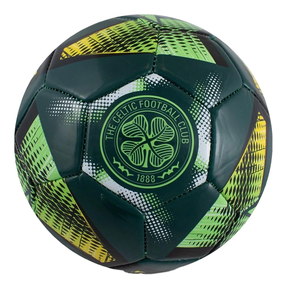 Hy-Pro Officially Licensed Celtic F.C. Football - Size 3, Spiral Design, Celtic Merchandise, Training, Collectible For Kids and Adults