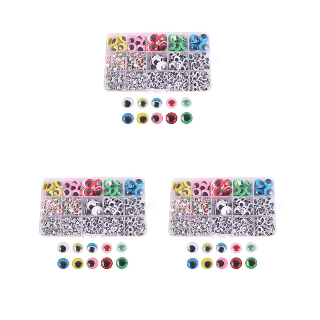 Yeux mobiles autocollants 1120 pièces multicolores pour scrapbooking et activités manuelles DIY