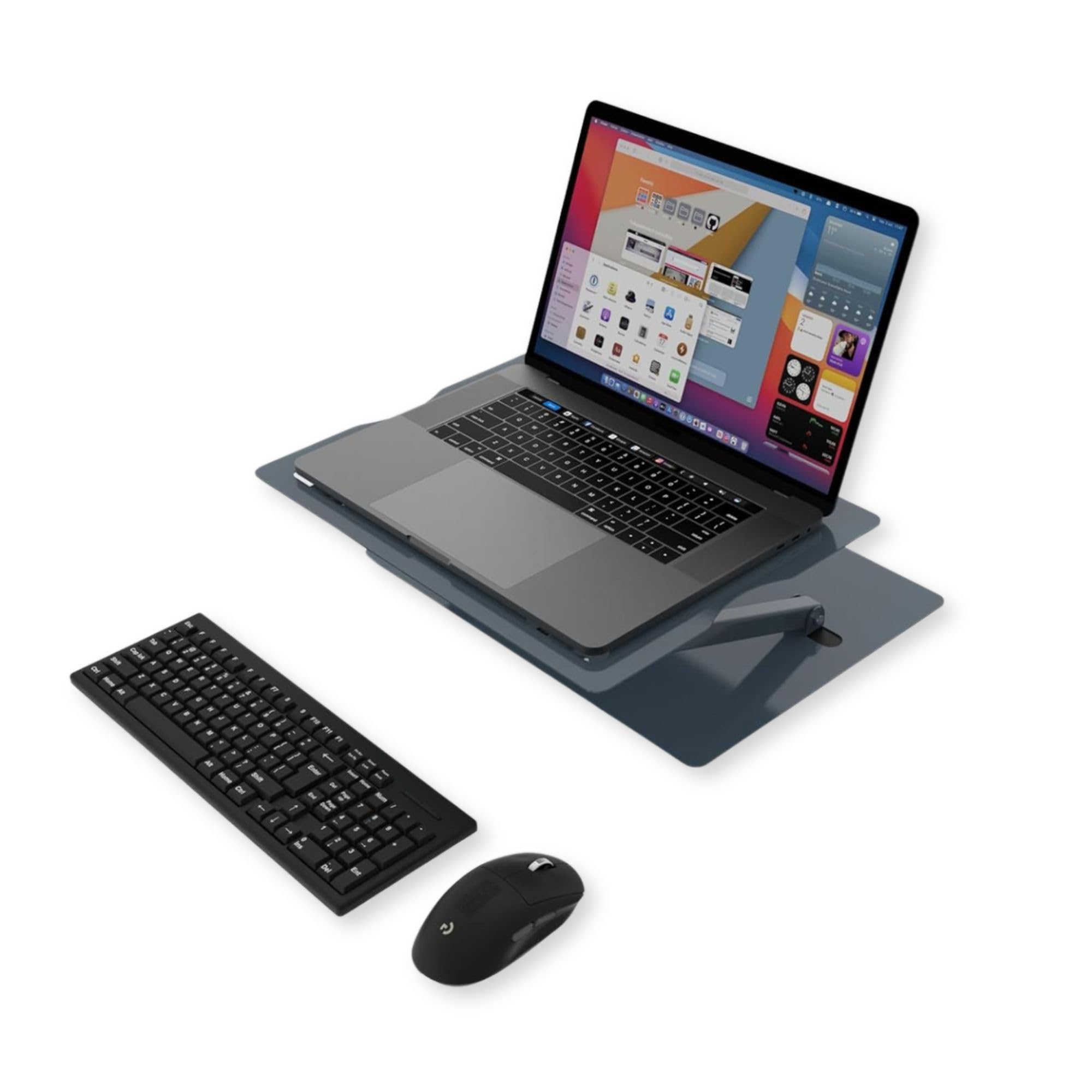 Opus Indigo Uplyft Laptop Stand for Desk Ergonomic Sit to Stand Holder and Desk Convertor Adjustable Height from 2" to 12" Supports up to 15 Kg Compatible with All Laptops and Computer Tablets (B0CTQW7YF8) Amazon Price History, Amazon Price Tracker