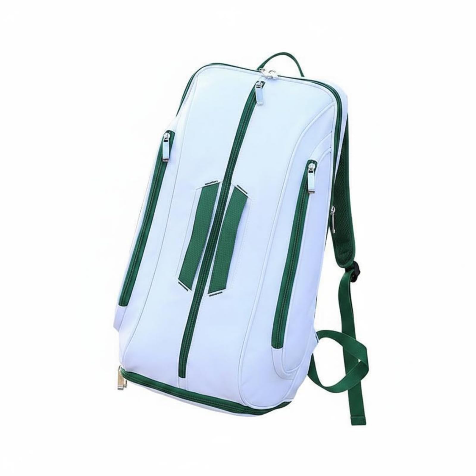 bnf® Ergonomic Straps Double Strap Badminton Backpack Portable Waterproof Badminton Bag Lightweight Large Capacity Racket Bag Easy to Clean for Women, Men, Training, White-image-7