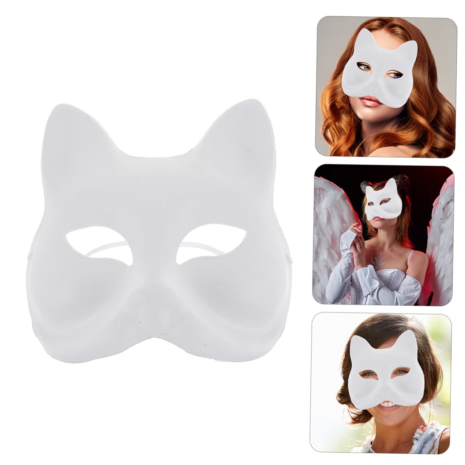 VICASKY 30pezzi Maschera Di Carta Bianca Da Colorare Per Cosplay Maschere Animali Per Feste Eventi e Decorazioni Maschera Vuota Per Per Compleanni e Carnevali