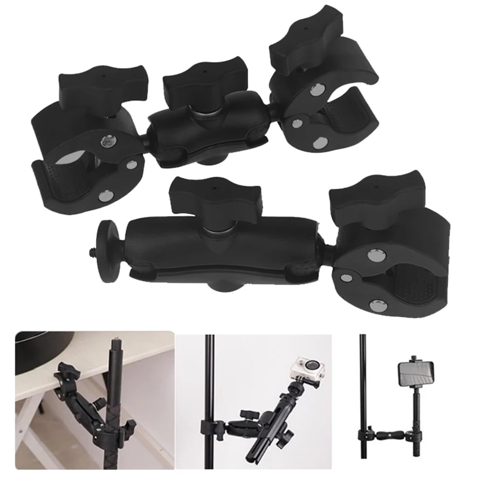 Compatibile con GoPro e Insta360 Supporto for Manubrio for Bicicletta Moto for Action Cam(9inch A)