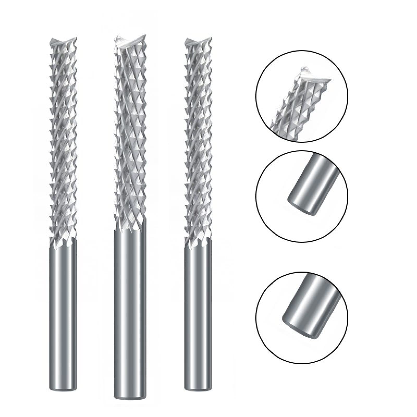 Zestaw wierteł, Frez trzpieniowy do kukurydzy Frez CNC Frez do PCB(10x55x100l)