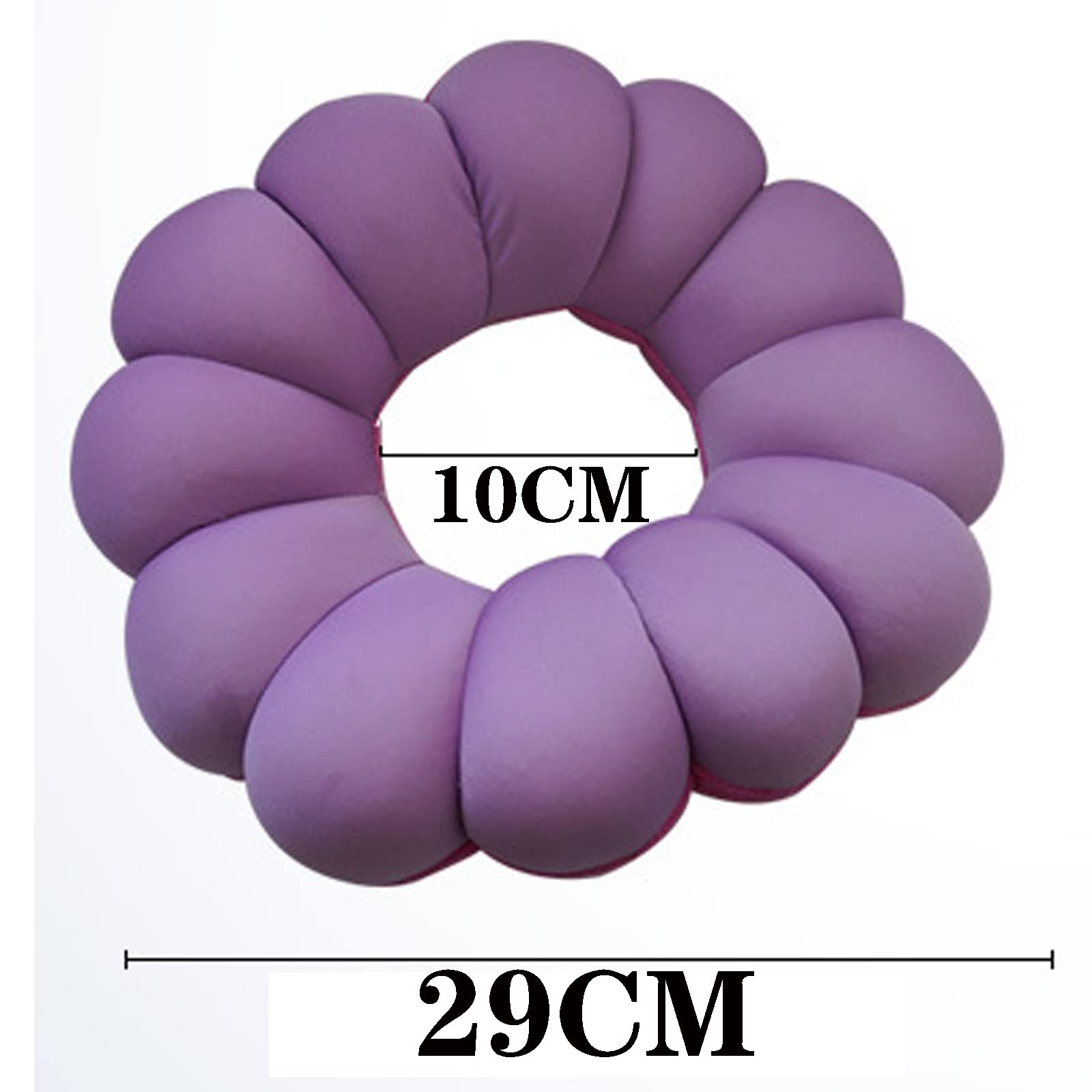 Cojín de Asiento en Forma de Dona: cojín antiescaras para aliviar el Dolor de coxis y cóccix por hemorroides, cojín de Asiento de Silla de Ruedas para Pacientes Mayores, Morado (Morado)