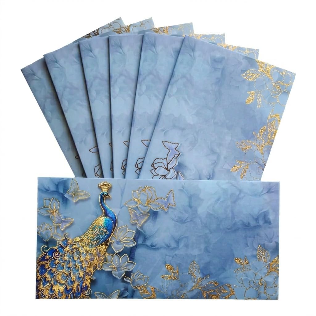 Pack of 20 Colourful Designer Shagun Lifafa/Money Gift Envelope Digitally Printed for Gifting Money on Wedding, Birthday & Any Other Occasion D-037-image-10