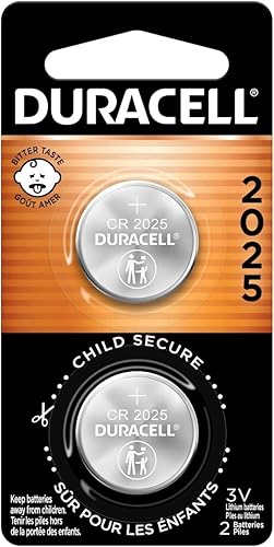 Batería de entrada sin llave de litio, #2025, 3 voltios, 2 unidades.
