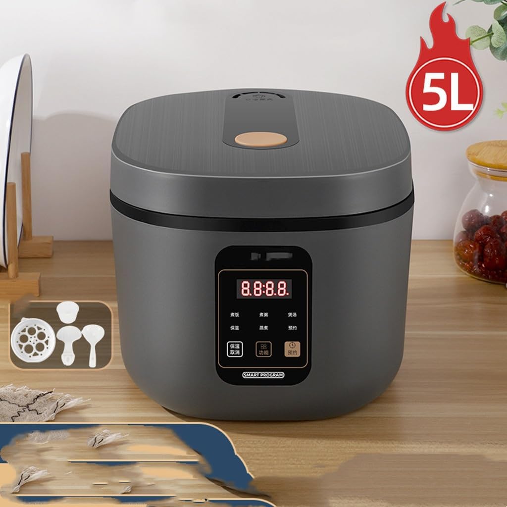 Home Smart Rice Cooker Household Multi-functional Small Porridge Cooking Soup 5L