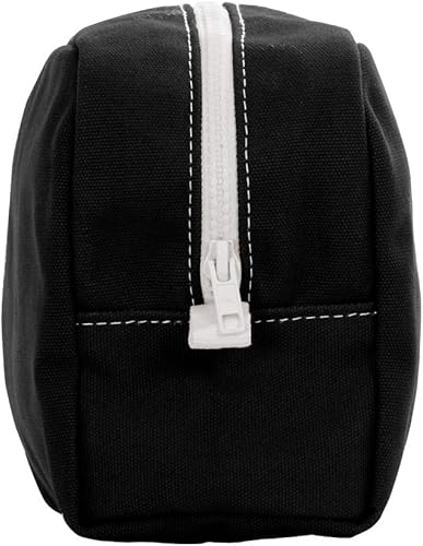 Miniatura 2 de Tag&Crew Kit unisex de lona pesada multifuncional con cremallera de viaje, bolsa de maquillaje, organizador de cosméticos, Negro, paquete de de 3,