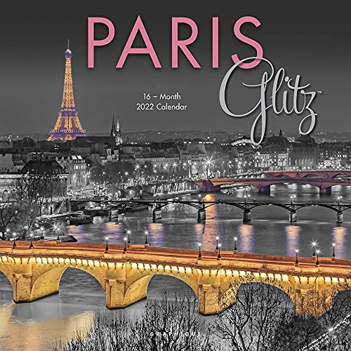 Graphique 2022 Paris Glitz Wall Calendar | 12â€ x 12â€ | Thick Paper | Home & Office Organizer | Large Monthly Grid | 3 Languages & Marked Holidays | 4 Month Preview Page for 2023