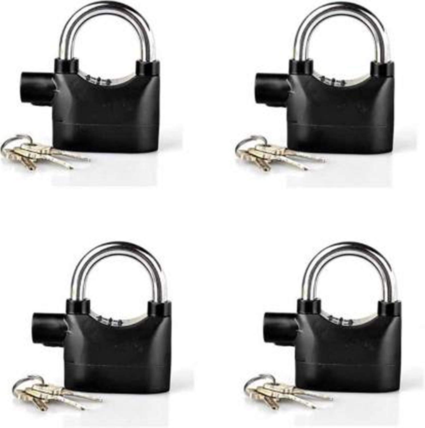 Wib Siren Alarm Padlock Security System Door Motor Bike with Keys Lock Safety Lock