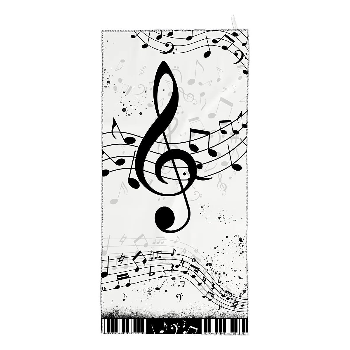 Amasnay Sheet Music Microfiber Beach Towel Sand Free Towels Thin Quick Dry Super Absorbent Oversized Large Lightweight Towels for Travel Sports Pool