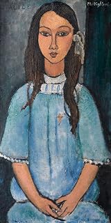 Modigliani Amedeo, Alice, About 1918, Wall Art Print Poster, Paper Size 14" x 11" Image Size 12" x 6"(3215)