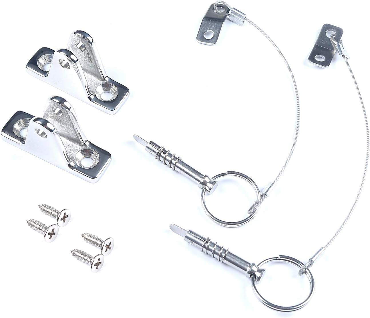 Buy MxEol Boat Bimini Top Deck Hinge with Quick Release Pins WScrews