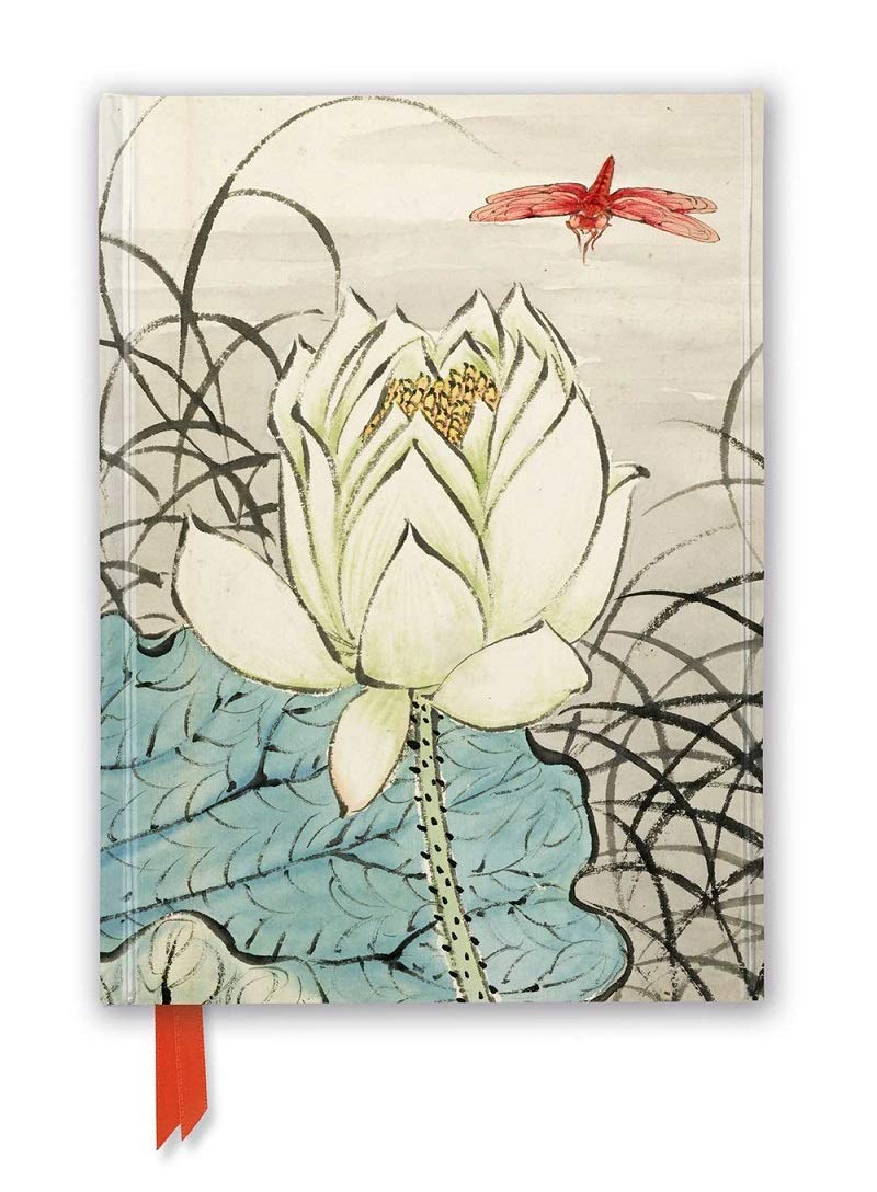 Ashmolean: Ren Xiong: Lotus Flower and Dragonfly (Foiled Journal) (Flame Tree Notebooks)