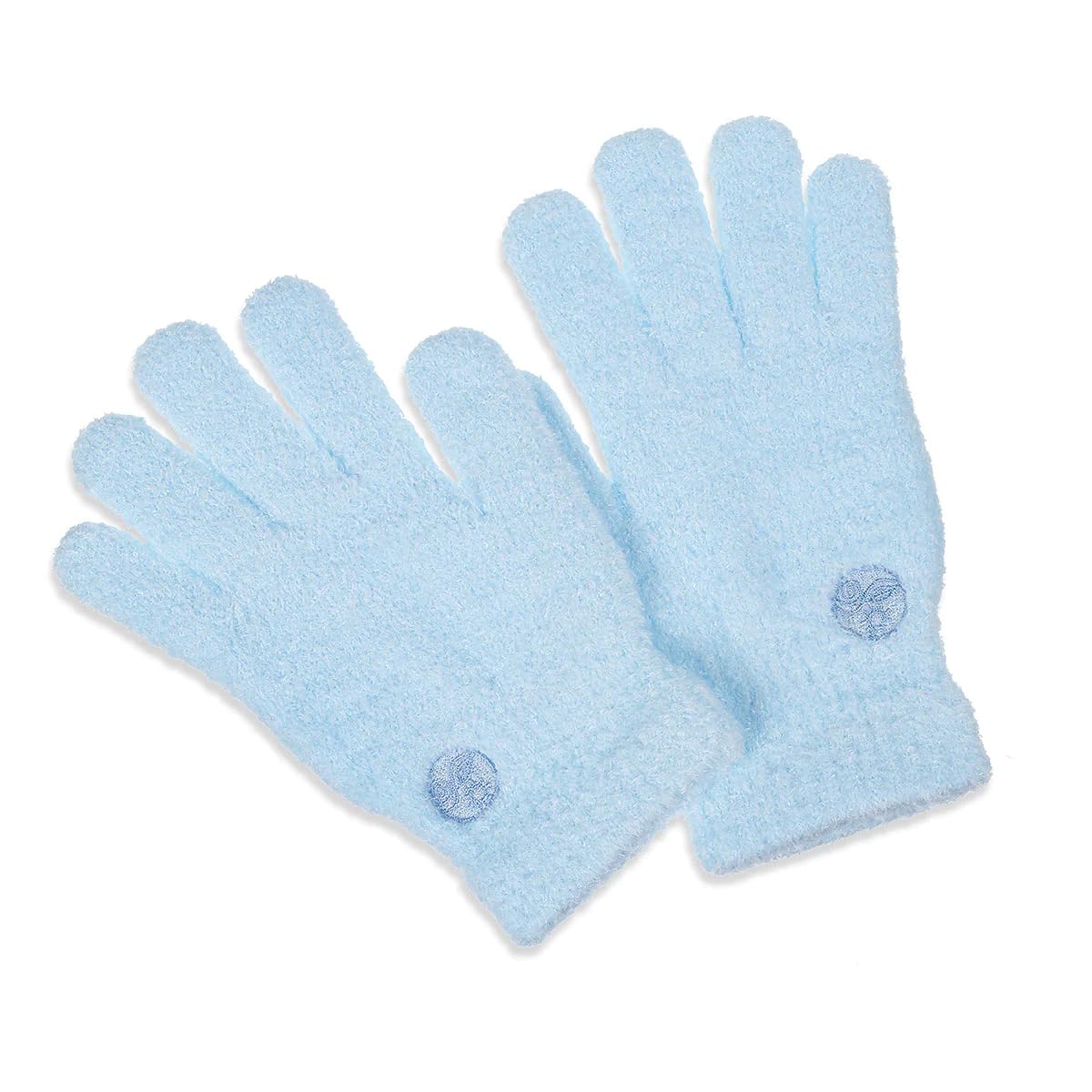 Earth Therapeutics Aloe Moisture Gloves, Ultra Plush Blue, 1 Pair4