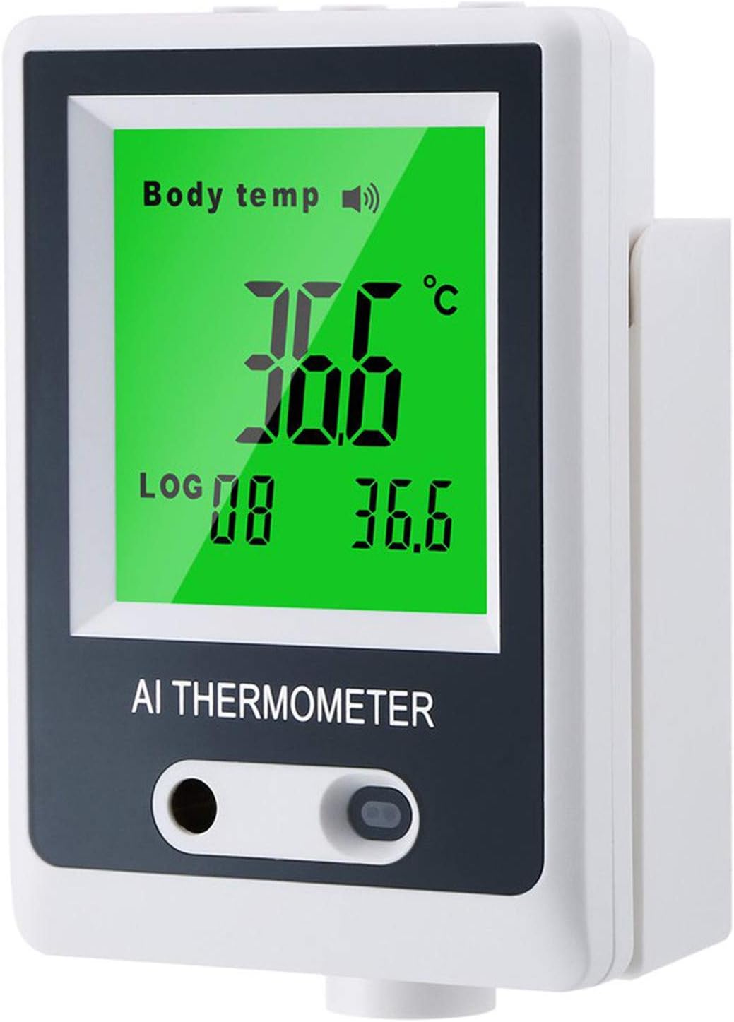 WQY Termómetro Infrarrojo Montado En La Pared Verificación De Temperatura Sin Contacto - Escáner Digital Automático De Temperatura Corporal Y Detector De Fiebre