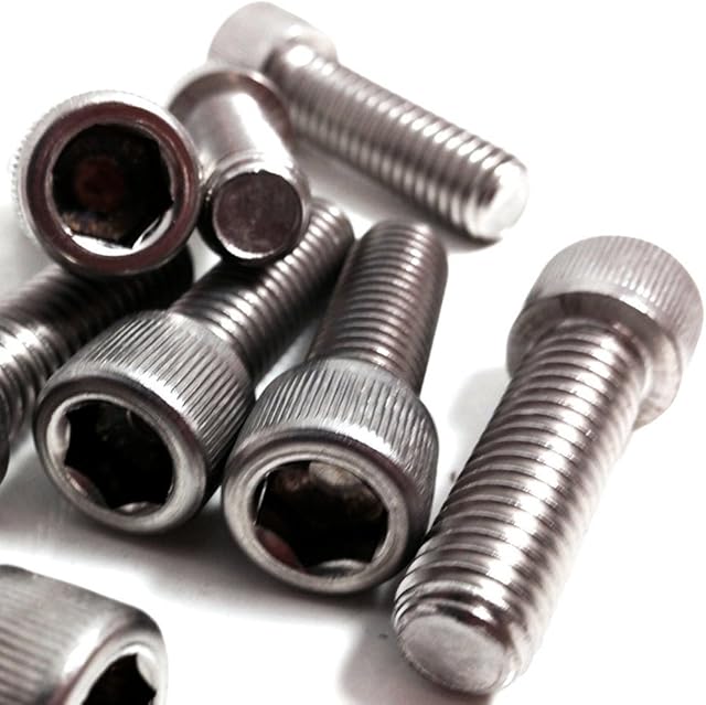 6 x 1/4" Diameter x 1/2" Long 20 TPI UNC A2 Stainless Socket CAPS Imperial Hexagon Allen Bolts Screws Harley, Motorbikes, Classic Cars, GP Camera Mount