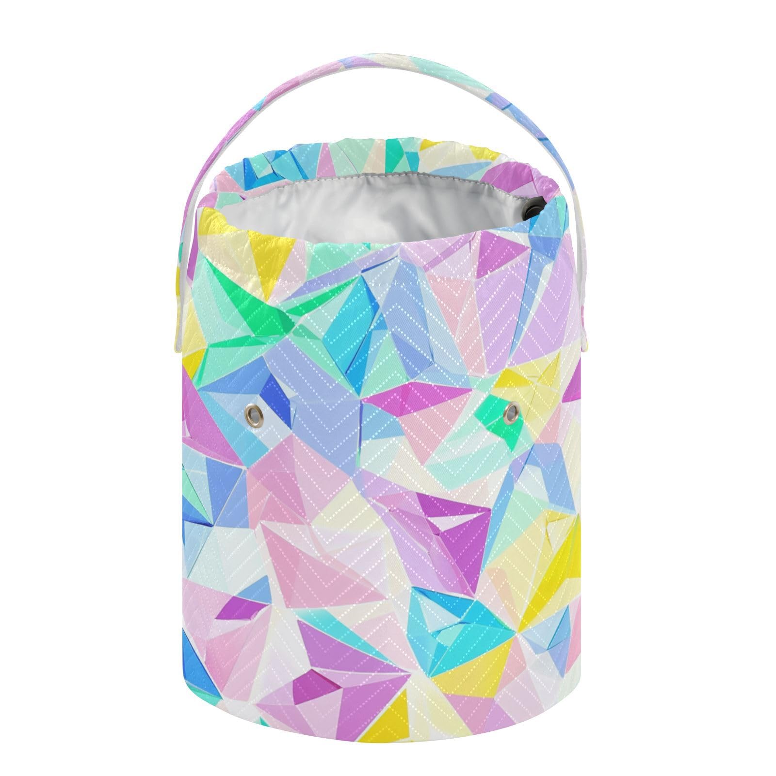 Cartoon Diamonds Twinkle Light Color Crochet Bags Crochet Case Organizer with Holes Craft Bag for Knitting Needle Crochet Backpack