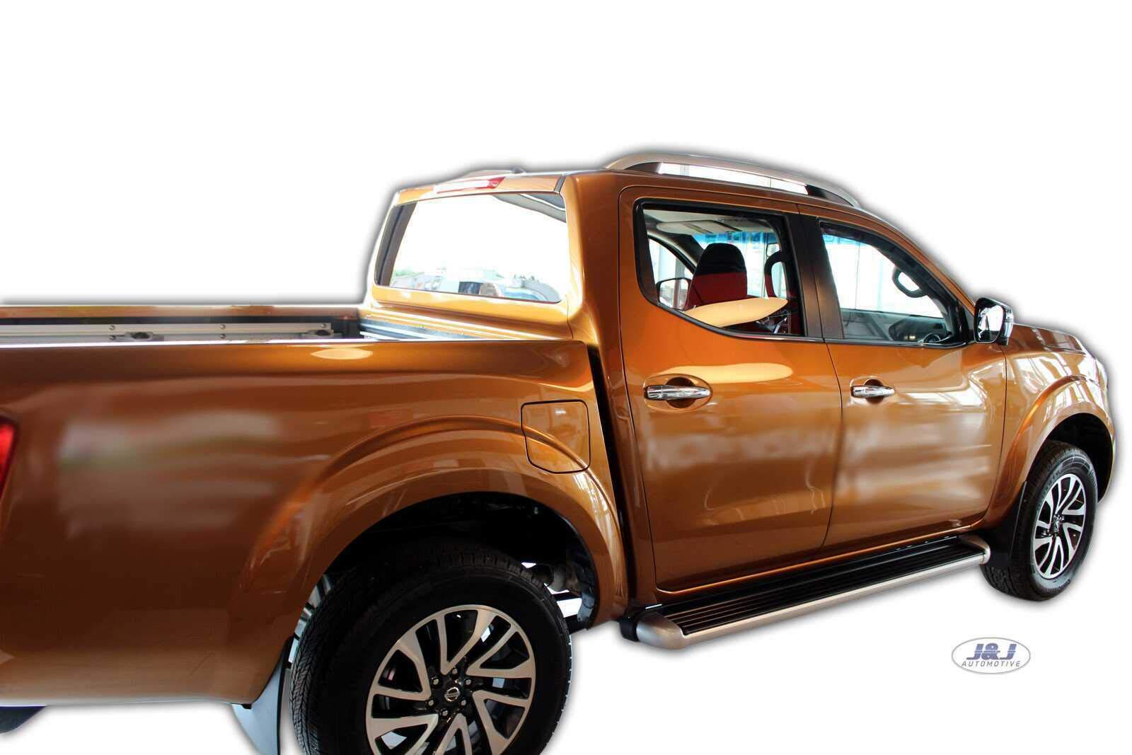 J&J AUTOMOTIVE Heko Déflecteurs d'air et de Vent pour Nissan Navara D23 / NP300 Depuis 2015, Lot de 2pcs, Teintés, Avant et Arrière, Aérodynamique