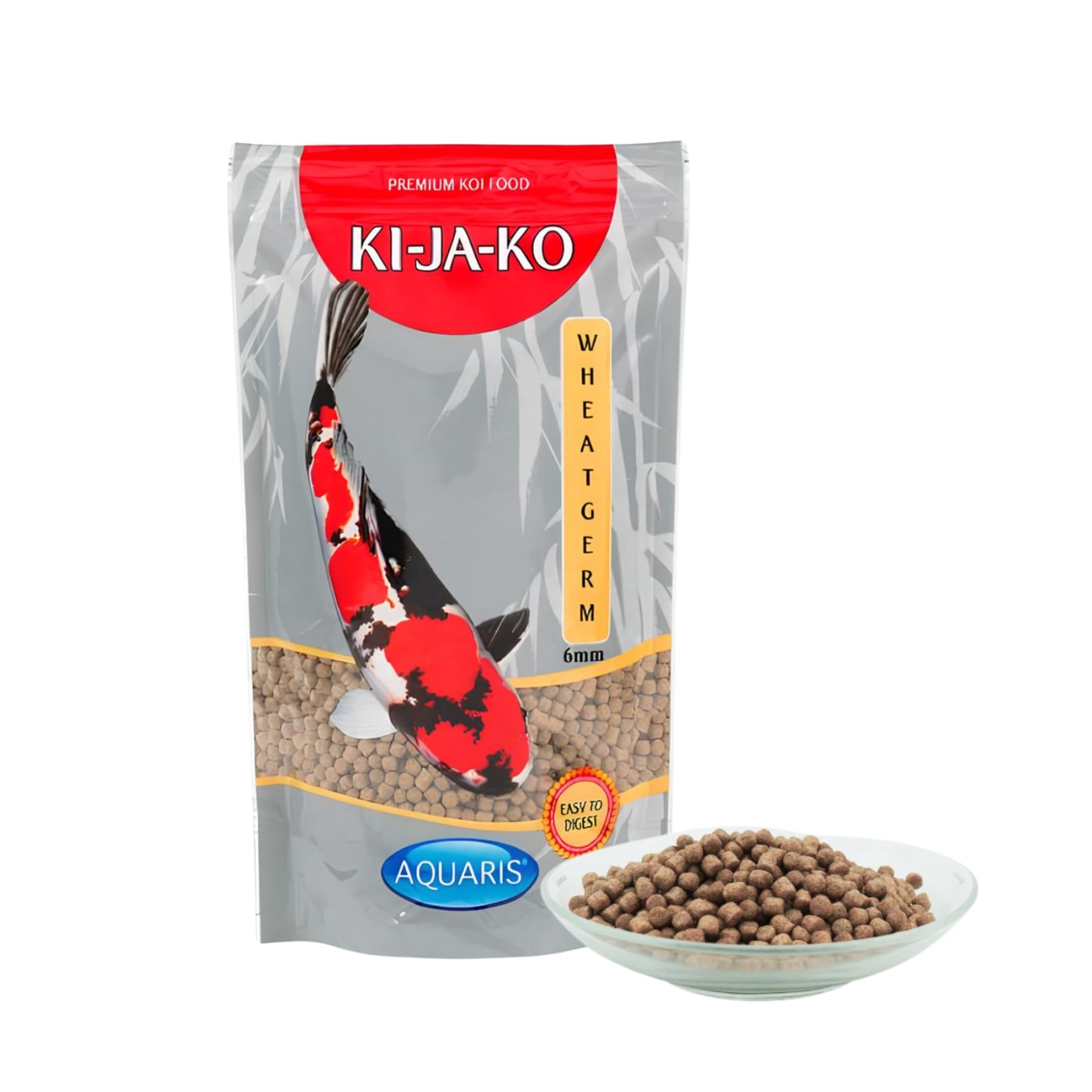 Germen de Trigo alimento Especial para koi, Rico en Vitamina E Natural y ácidos grasos Omega-3, con Alto Contenido en Germen de Trigo, para alimentación en Primavera y otoño 10 kg / 6mm