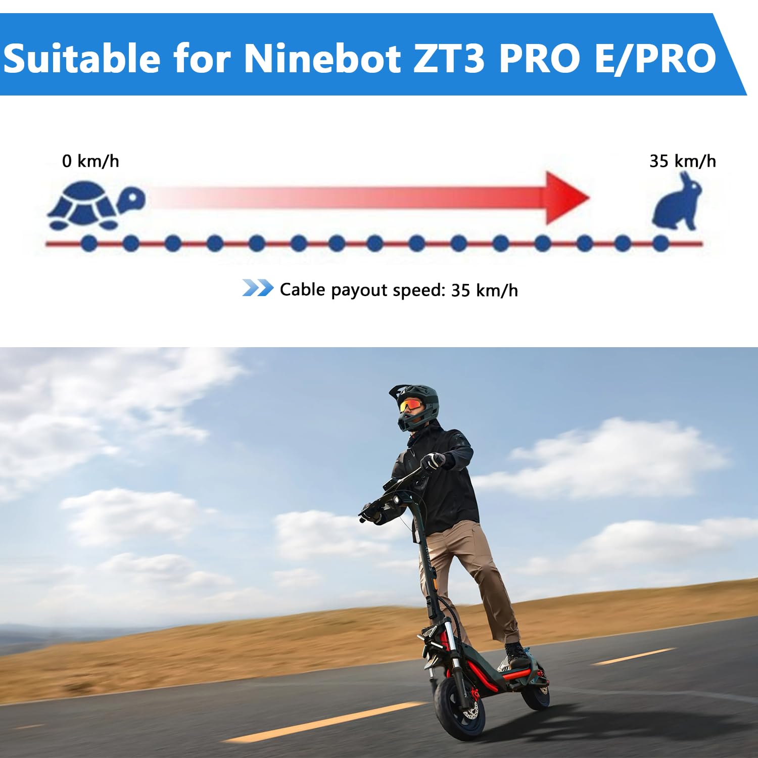 Skuter elektryczny regulator prędkości do Segway Ninebot ZT3 PRO D/PRO E, maksymalna prędkość 35 km/h, kabel połączeniowy Plug & Play do konserwacji, testowania i montażu akcesoriów