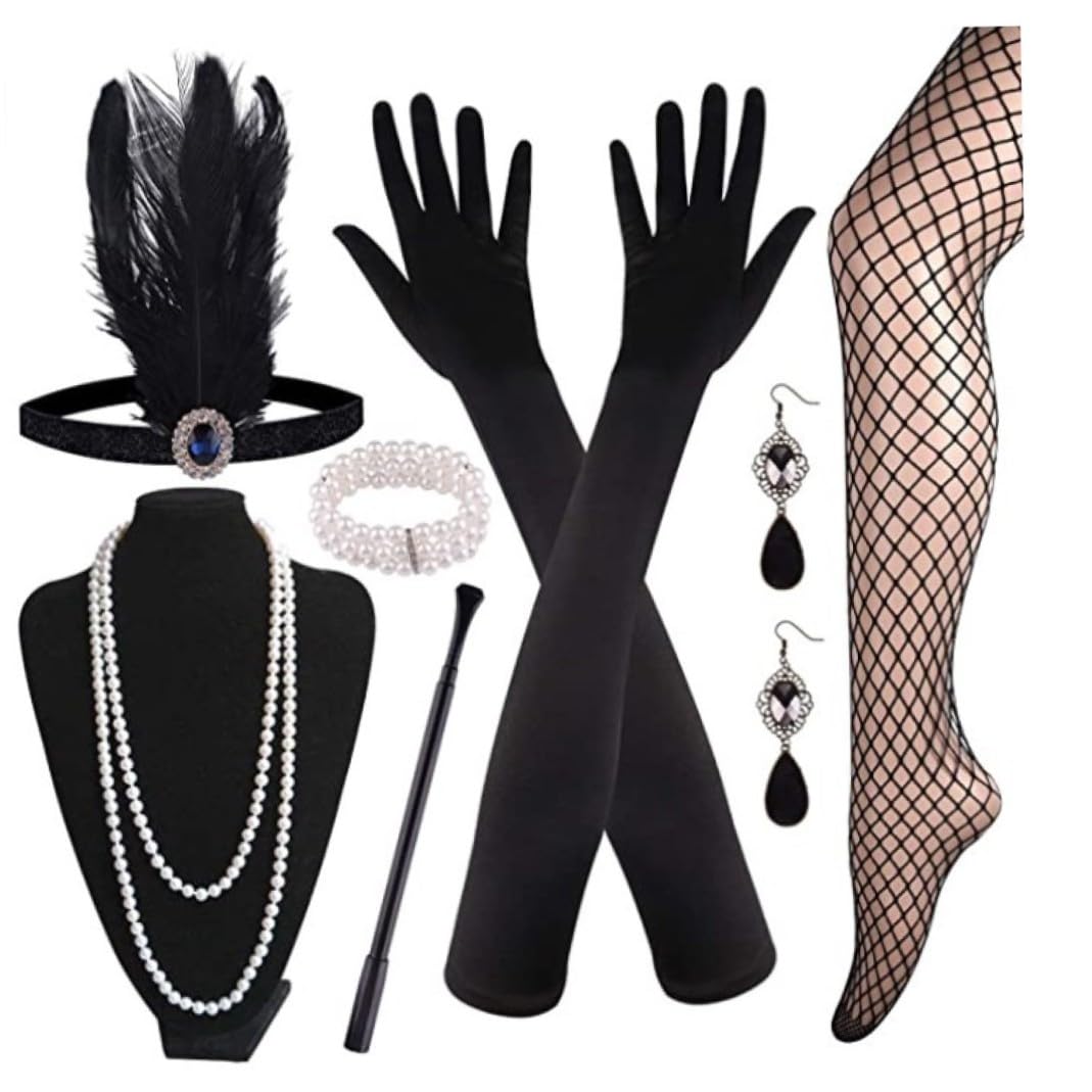 Complementos de mujer para vestido de época con diadema de plumas cómoda 7