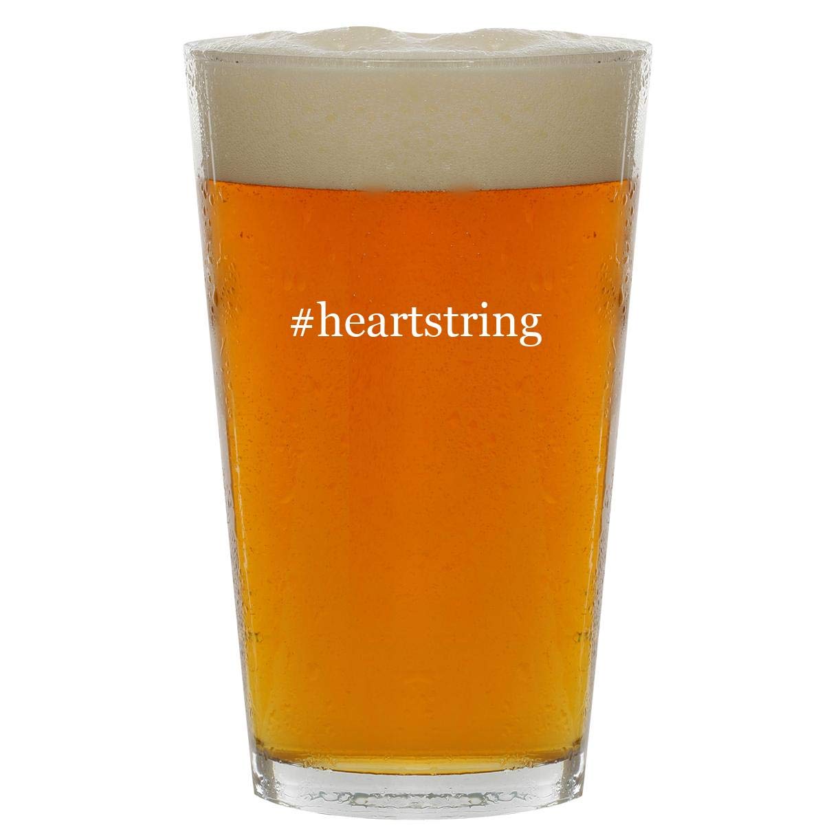 #heartstring - 16oz Hashtag Clear Glass Beer Pint Glass