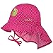 Produktbild maximo Baby-Mädchen Mütze Flapper, Nackenschutz, Bindeband, Pink (mit weißen Punkten 57), 49