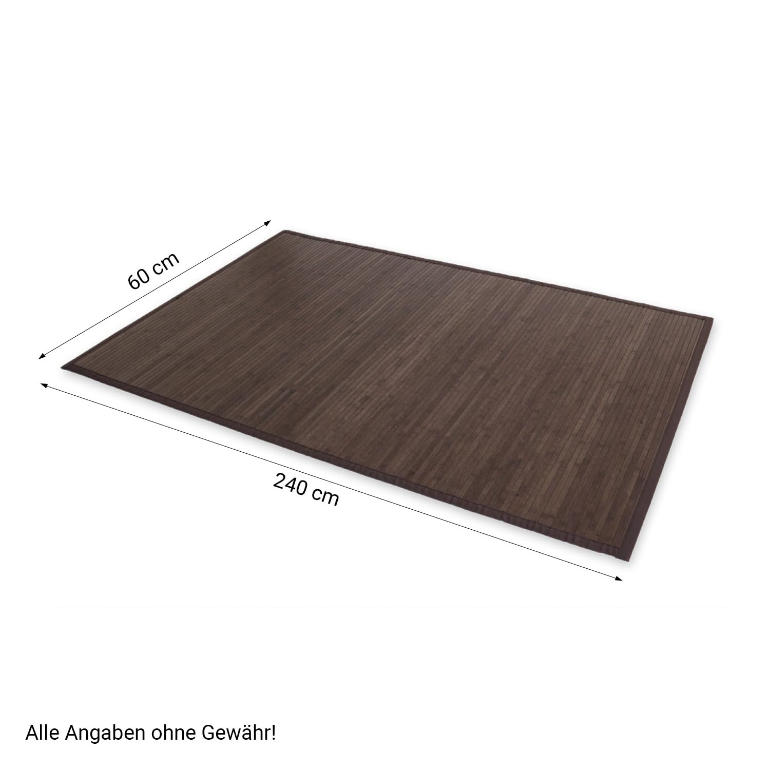 Homestyle4u Tapis Tapis en Bambou Marron foncé, Unique