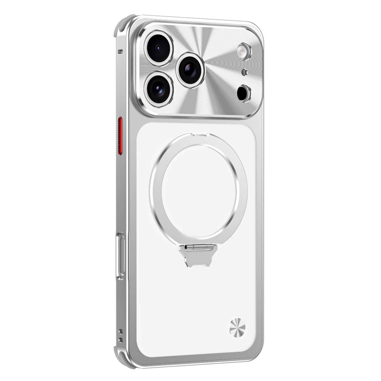 Housse iPhone 17 Pro Max fine en métal argenté, la quintessence du design premium en aluminium