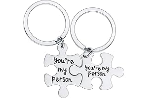 My Person Puzzle Stainless Steel Keychain Set
