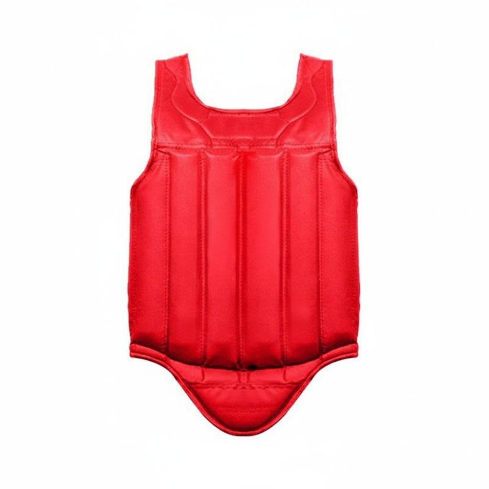Bamboo Board Sturdy Oxford Cloth Muay Thai Comprehensive Protection Muay Thai Training Vest for Fighters, Athletes, Gym, Dojo Red M-image-34