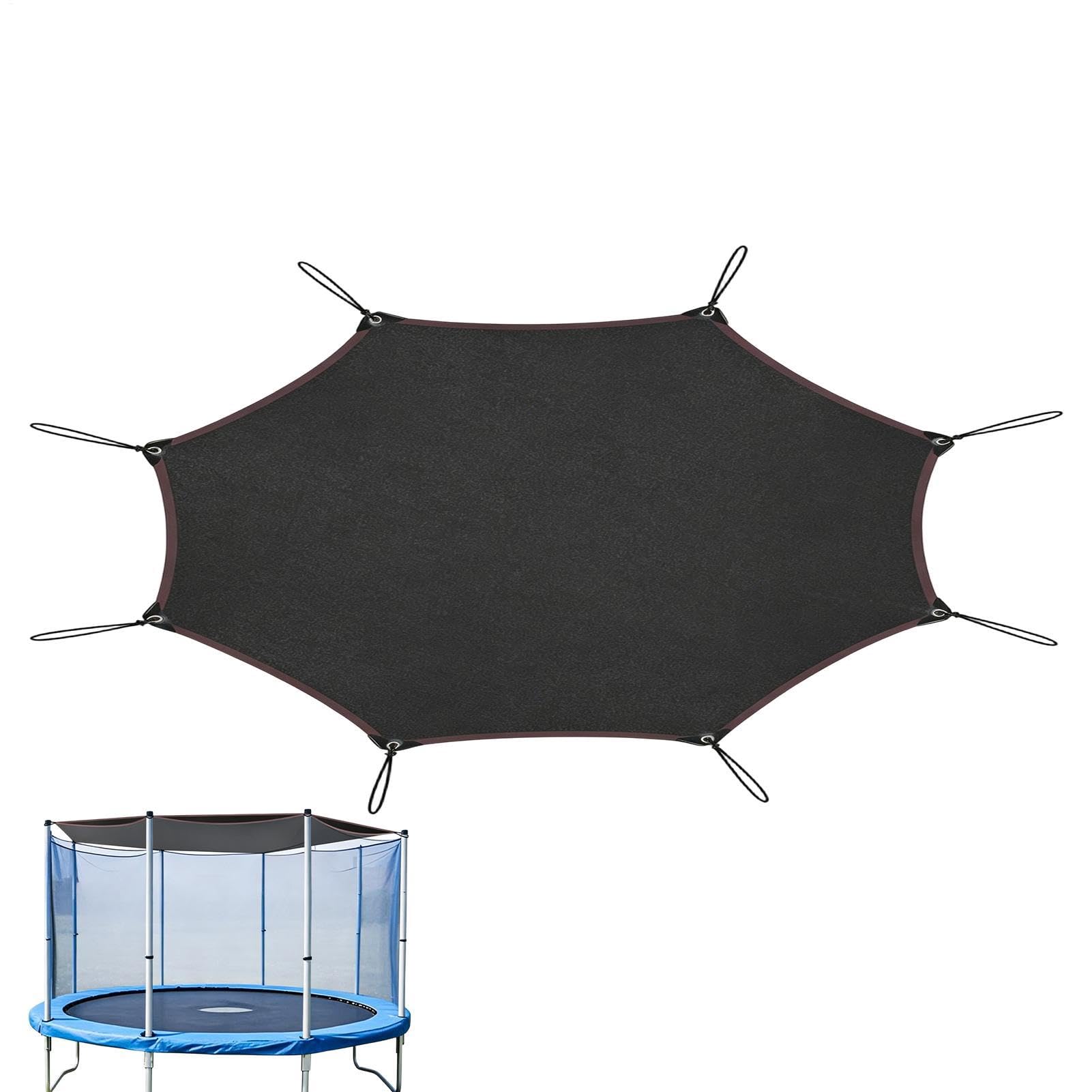 Trampoline Canopy Replacement Cover, UV Protected Trampoline Sun Shade, Windproof Dustproof Trampolines Roof Accessory For Garden Trampolines, Poolside & BBQ Areas