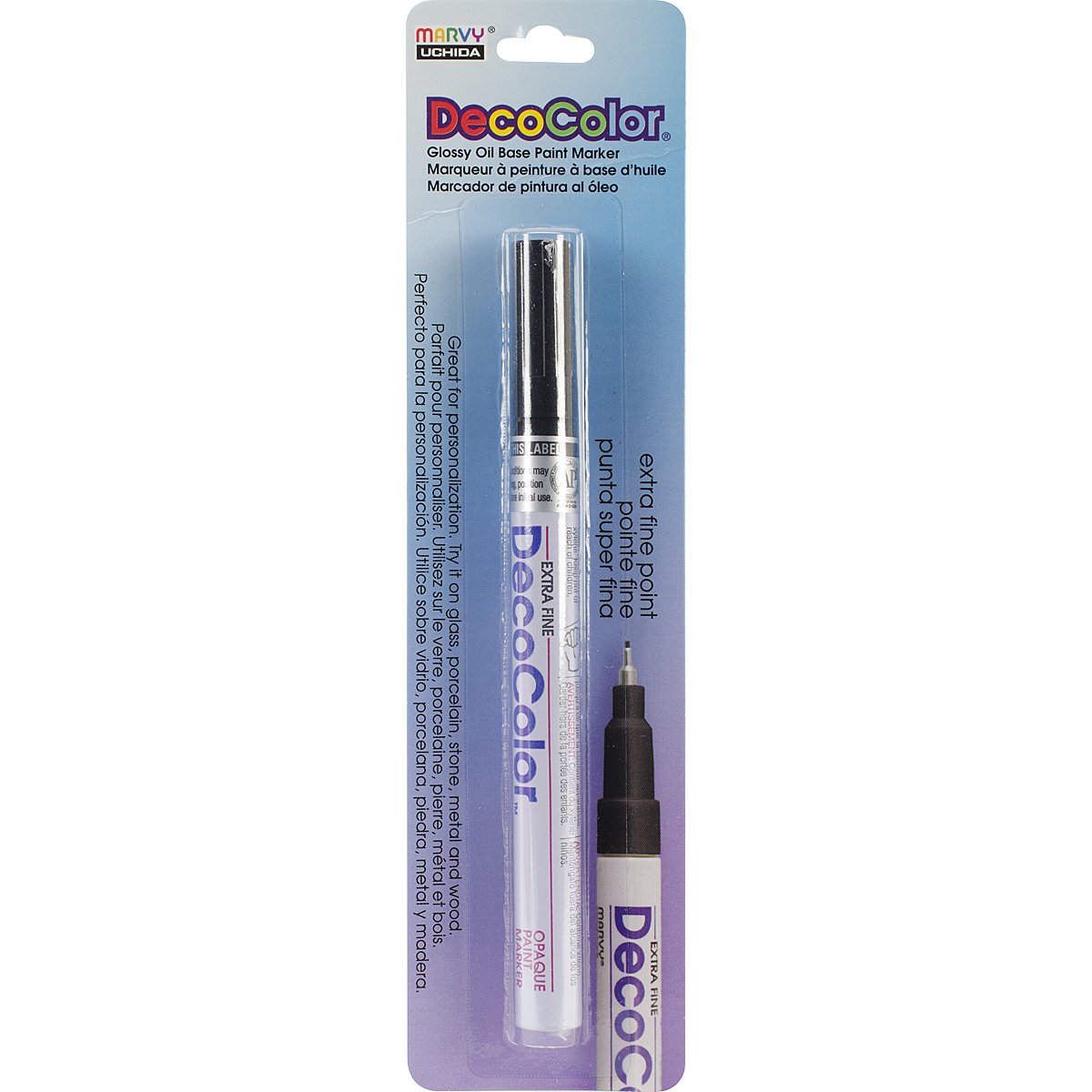 UCHIDA Decocolor Extra Fine Brilliant Opaque Paint Marker-Black