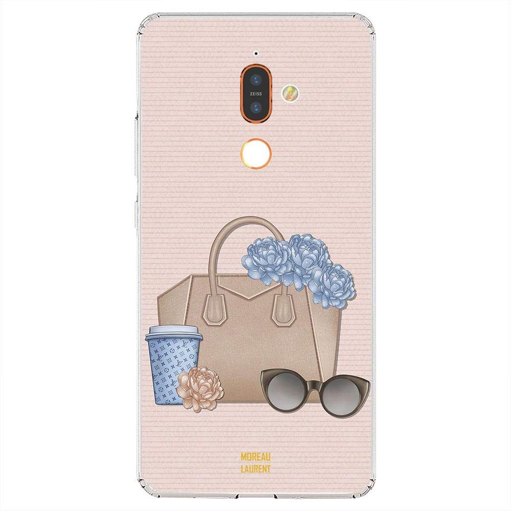 Nokia 7 Plus Case Cover Brown Bag with Glasses, Moreau Laurent Premium Phone Covers & Cases Design