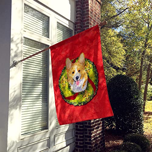 Drapeau de maison Corgi en toile grand format pour décoration extérieure multicolore