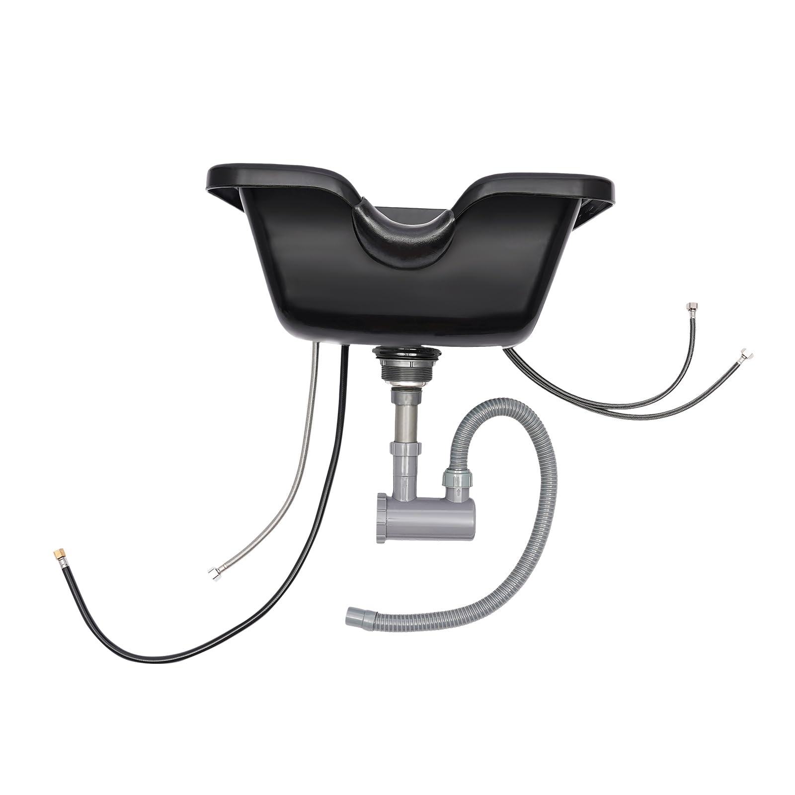 Schwarz Friseur Waschbecken Mobiles Haarwaschbecken Head Spa Friseurwaschbecken Salon Shampoo Friseurbecken Verbreitet Im Kosmetiksalon Oder Bad, Zu Hause Oder Oder Im Badezimmer
